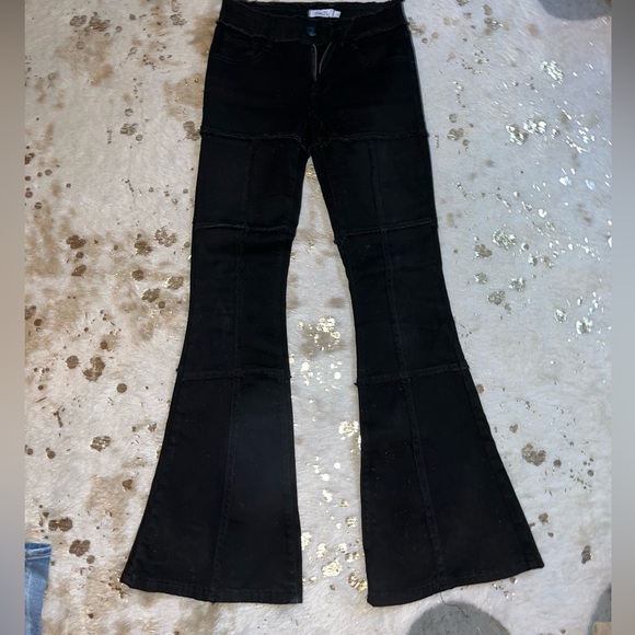 Women’s Black Flare Jeans - Picture 1 of 4